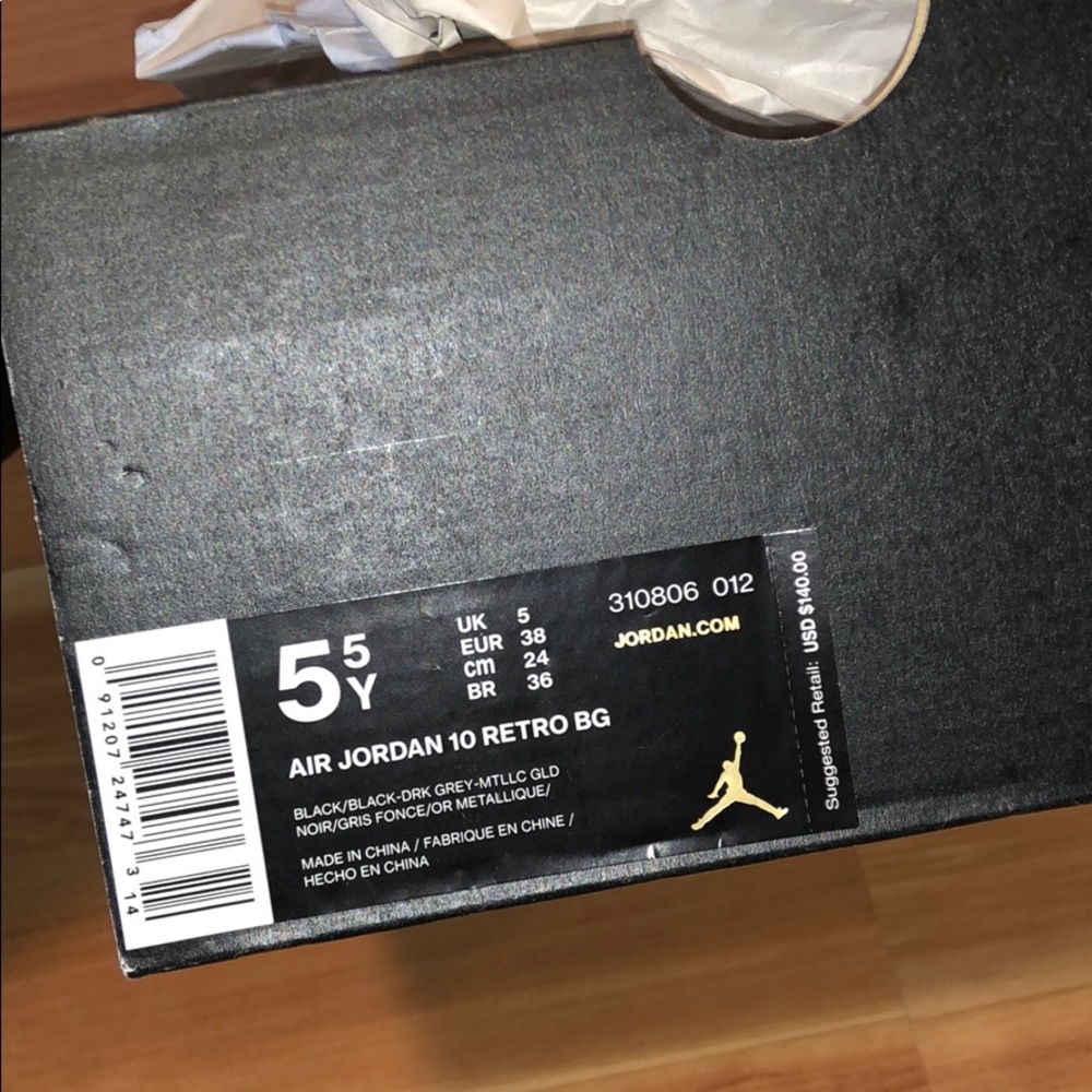 BRAND NEW NYC JORDAN 10 Size 5.5Y